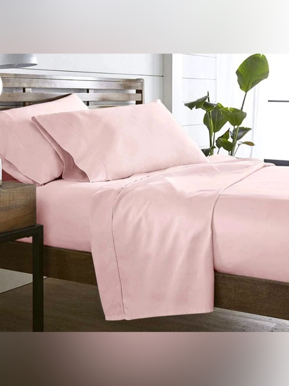 💕NIP! Pale Pink KING 300 TC Top Sheet Bedding